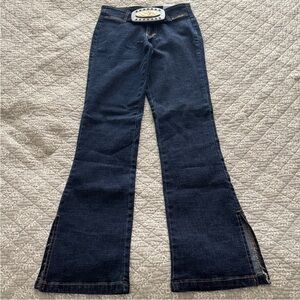 Watch LA Western Style Flare Jeans with Detachable Buckle